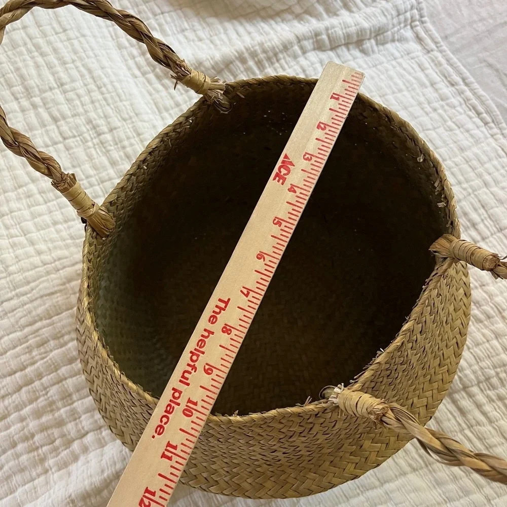Vintage Woven Market Basket